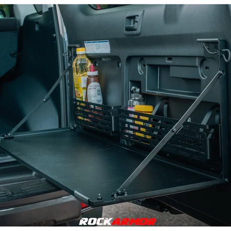 Rockarmor Rear Door Dropdown Table & Pantry To Suit Toyota Prado 150