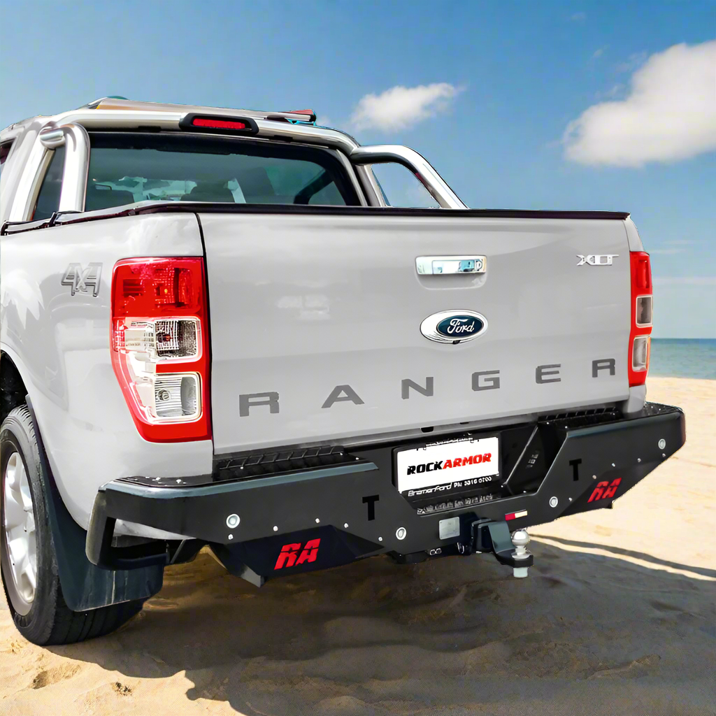 Rockamor Elite Steel Rear Step / Towbar To Suit Ford Ranger Wildtrack 2012-2020