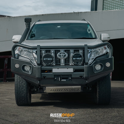 Rockarmor Rock Pack — Toyota Prado 150 Tear Drop 2013-18 | Elite Hoop Bullbar + Rock Sliders