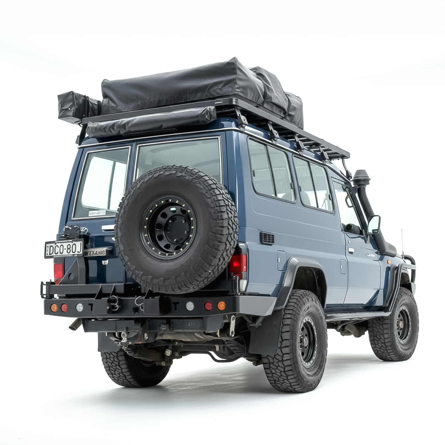 Rockarmor Steel Dual Wheel Carrier - Toyota Landcruiser Fj76 Fj78 1992-2006 Troopy Wagon