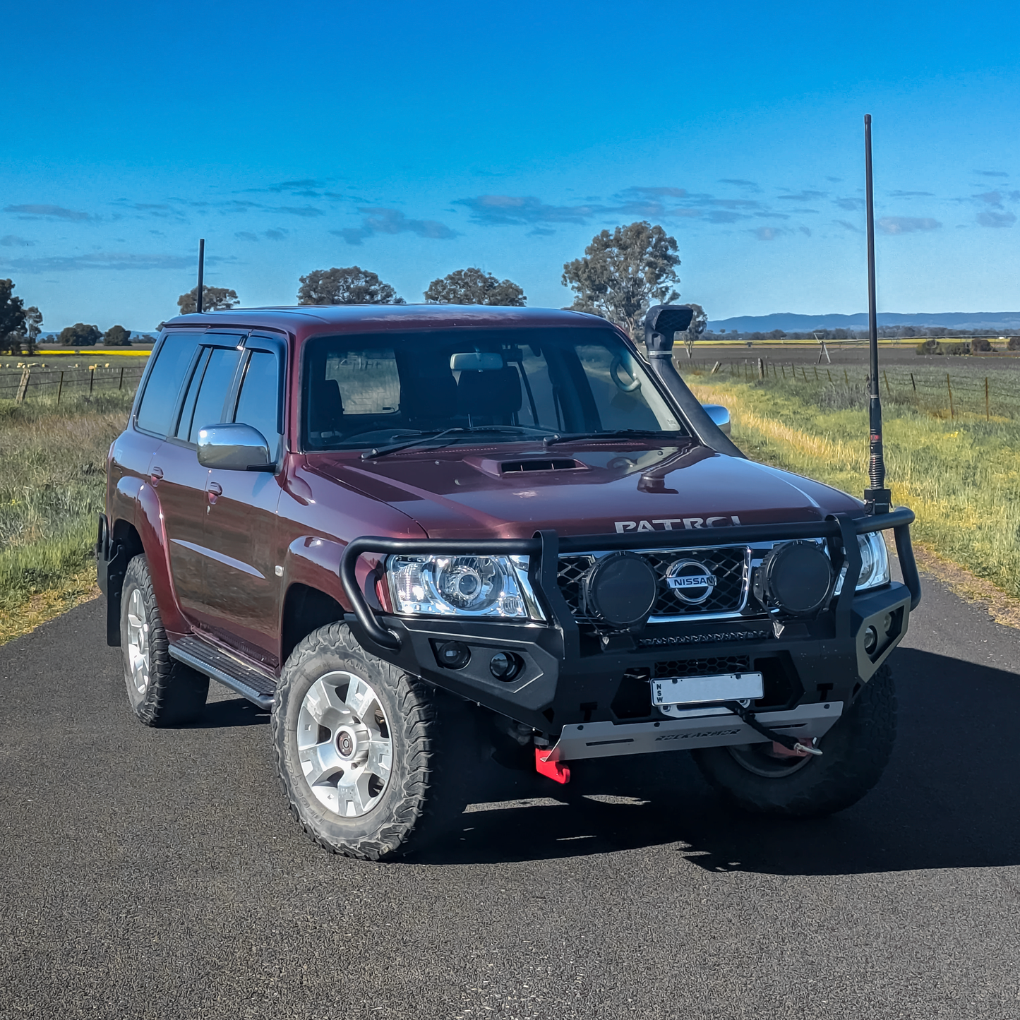 Rockarmor GT Hoop Nissan Patrol GU4 Bullbar Combo