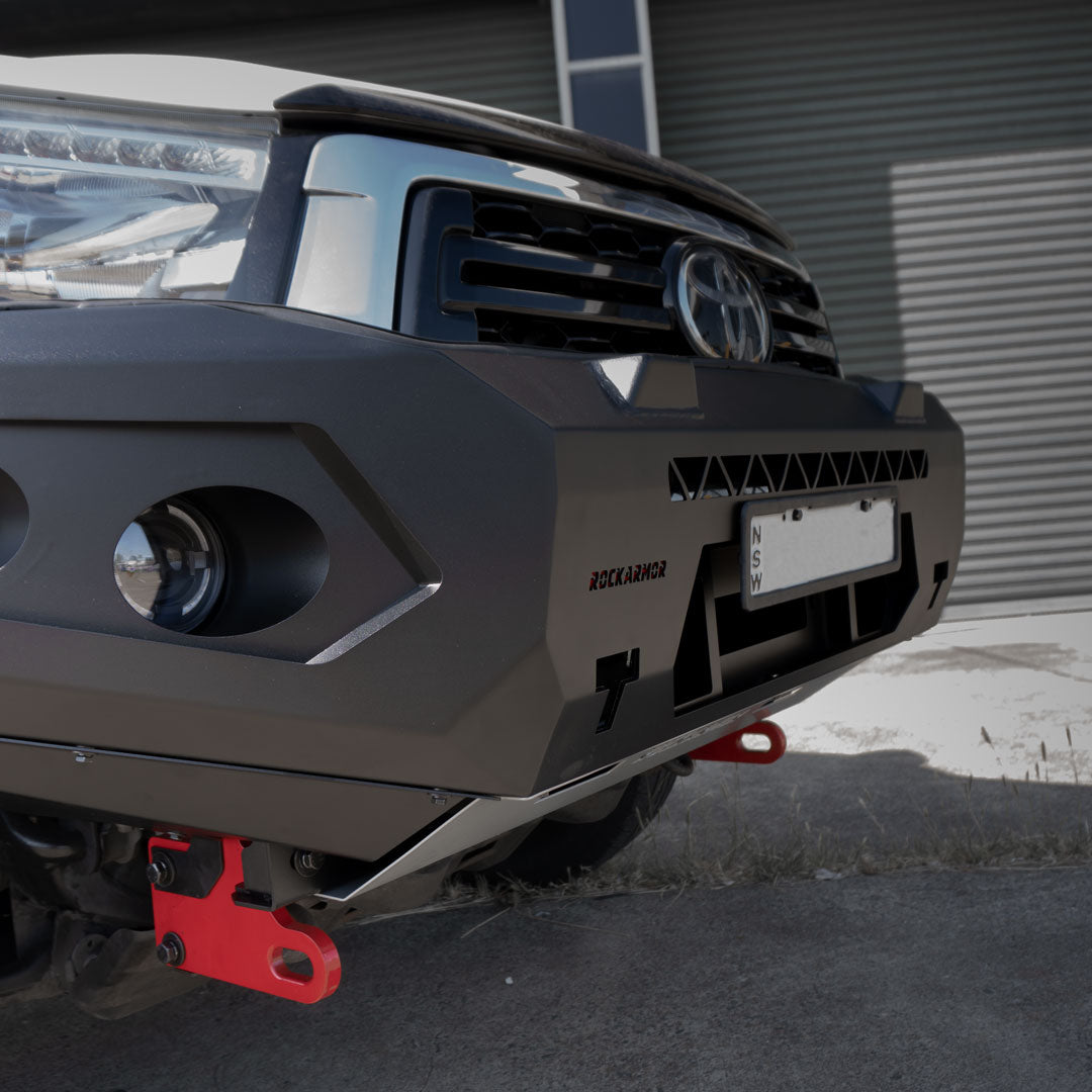 Rockarmor Rock Pack — Toyota Hilux N80 Bullbar 2015 -2020 | GT Hoopless Bullbar + Rock Sliders