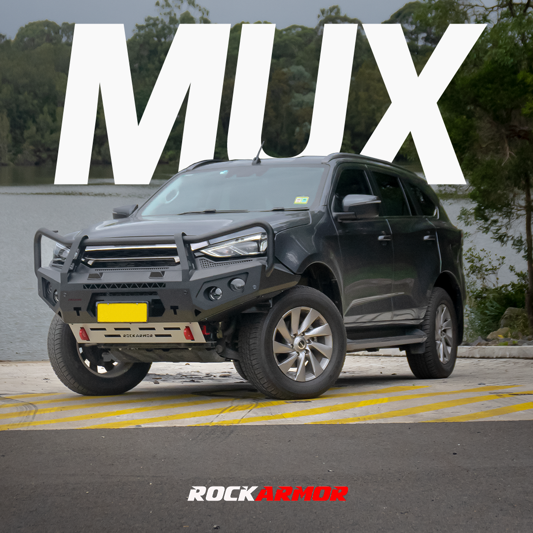 Rockarmor Rock Pack — Isuzu MUX 08/2020-2024 PFL | GT Hoop Bullbar + Rock Sliders