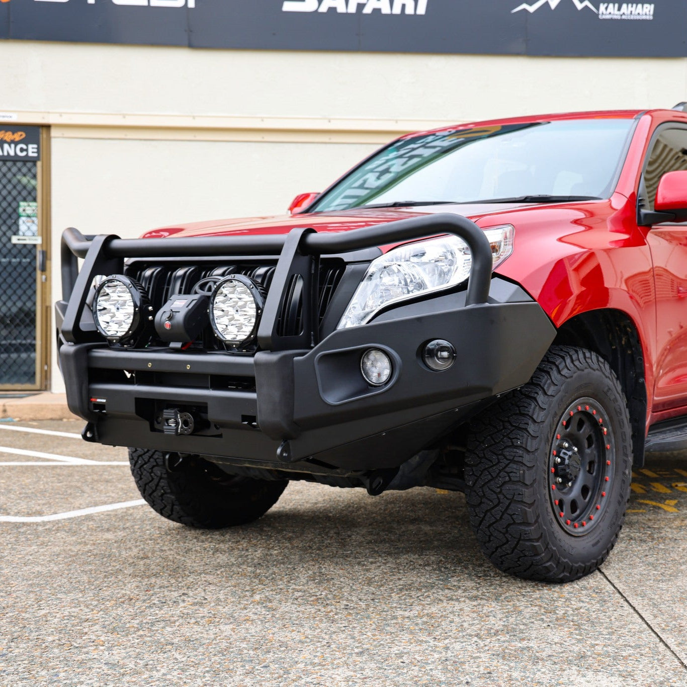 Rockarmor Rock Pack — Toyota Prado 150 Tear Drop 2013-18 | Elite Hoop Bullbar + Rock Sliders