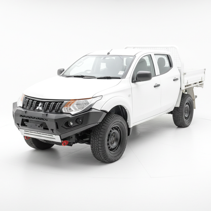 Rockarmor Gt Steel Hoopless Bullbar Combo Pack - Mitsubishi Mr Triton