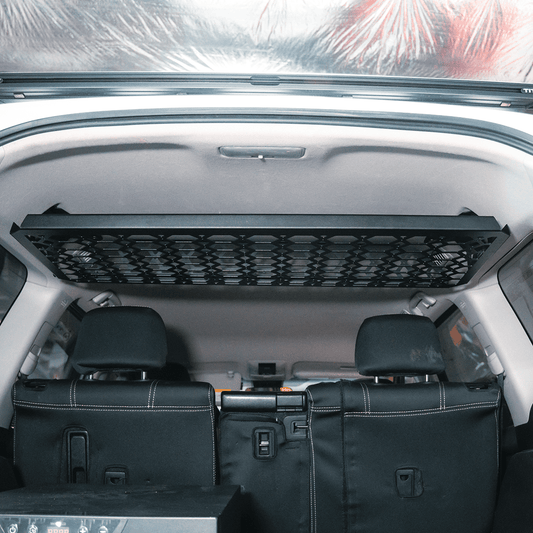 Rockarmor Prado 150 Cargo Shelf installed