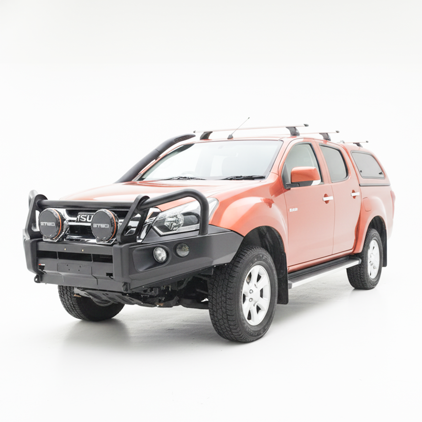 Rockarmor Elite Hoop Steel Bullbar - Isuzu Dmax 01/2017-07/2020 (Bar Replacement Eyebrows)