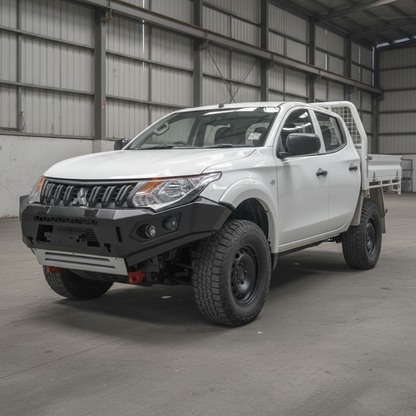 Rockarmor Gt Steel Hoopless Bullbar Combo Pack - Mitsubishi Mr Triton