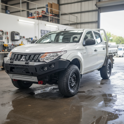 Rockarmor Gt Steel Hoopless Bullbar Combo Pack - Mitsubishi Mr Triton