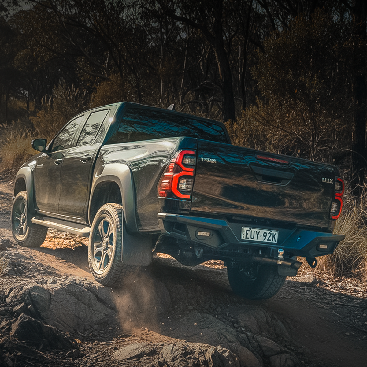 Rockarmor GT Rear Step Tow Bar - Toyota Hilux N80 2015-2025