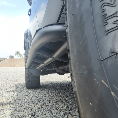 Rockarmor Steel Rockslider Side Steps - Toyota Prado 250 2024 to Current (Full Bar Replacement)