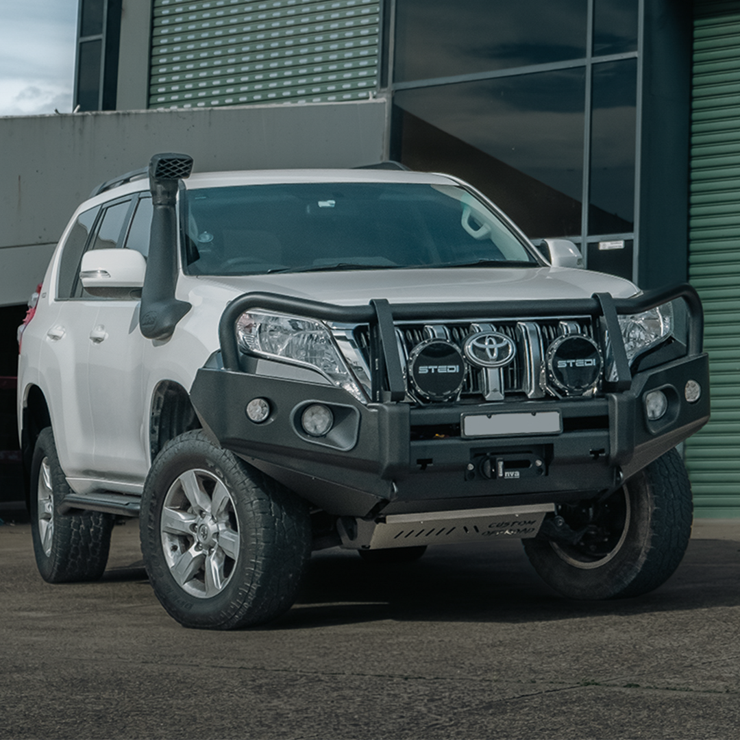 Rockarmor Elite Hoop Steel Bullbar - Toyota Prado 150 Tear Drop 2013-18