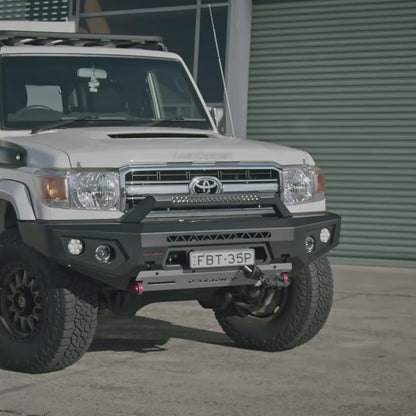 Rockarmor Gt Steel Hoop Bullbar Combo Pack - Toyota Landcruiser 76,78,79 2007-2023 (Full Bar Replacement)