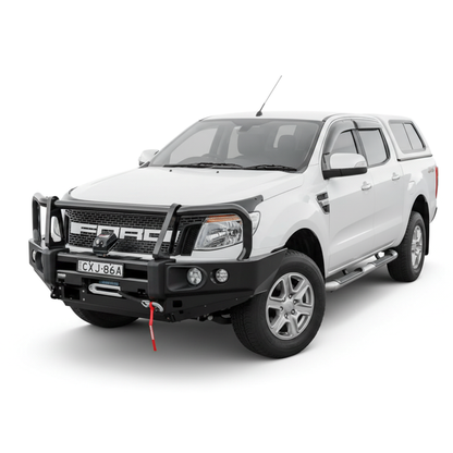 Rockarmor Rock Pack — Ford Ranger Px1 Px2 Px3 | Elite Hoop Bullbar + Rock Sliders