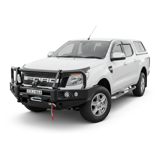 Rockarmor Rock Pack — Ford Ranger Px1 Px2 Px3 | Elite Hoop Bullbar + Rock Sliders