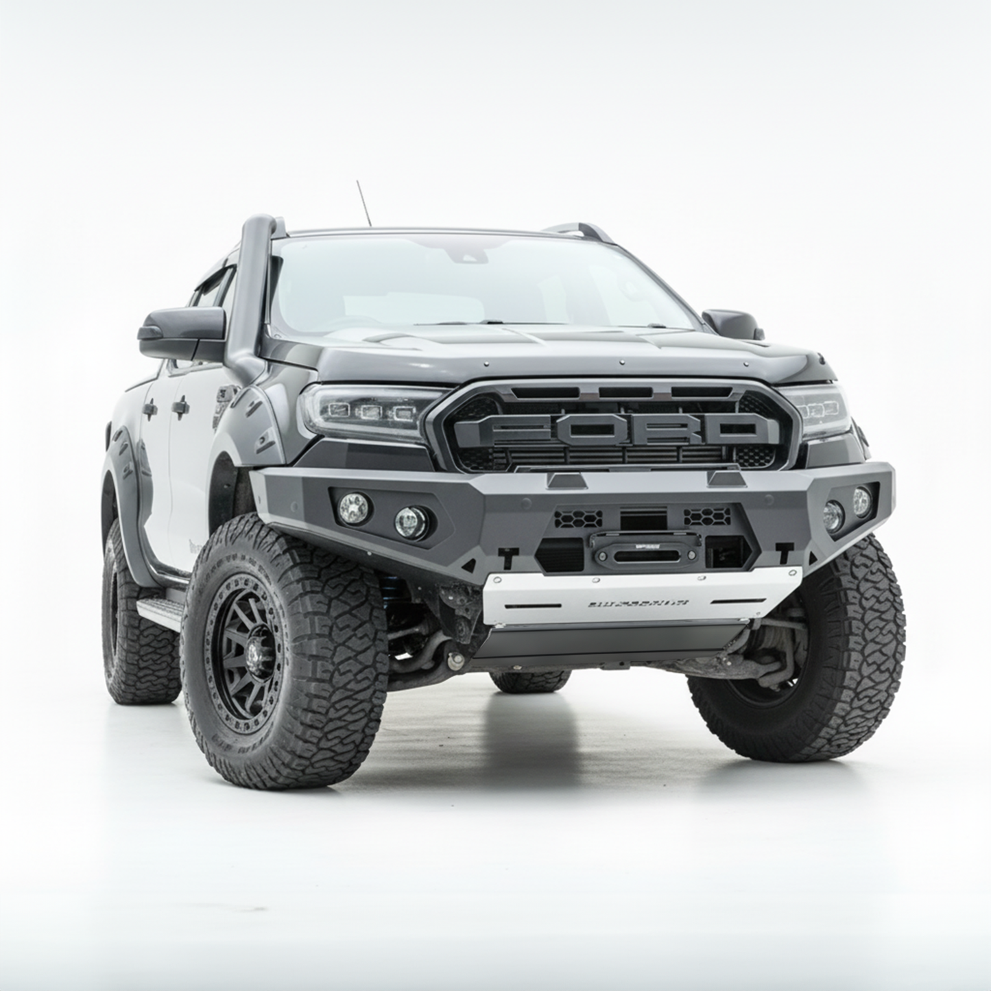 Rockarmor Gt Steel Hoopless Bullbar Combo Pack - Ford Ranger PX2 & 3