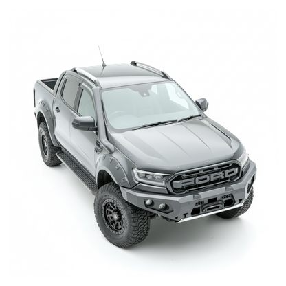 Rockarmor Gt Steel Hoopless Bullbar Combo Pack - Ford Ranger PX2 & 3