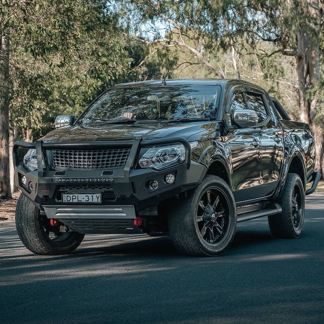 Rockarmor Rock Pack — Mitsubishi Triton MQ 04/2015 - 10/2018 | GT Hoop Bullbar + Rock Sliders