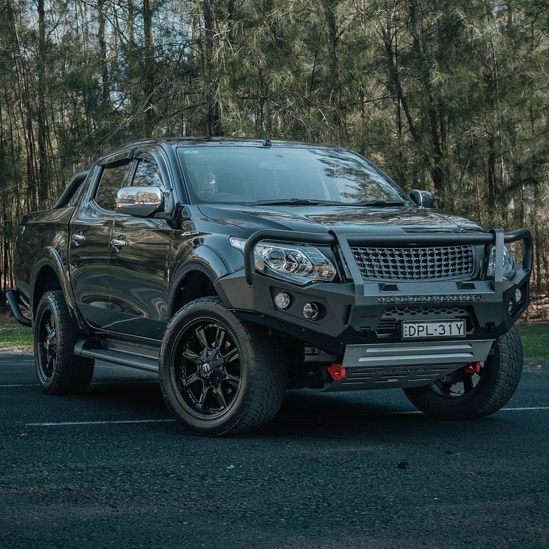 Rockarmor Rock Pack — Mitsubishi Triton MQ 04/2015 - 10/2018 | GT Hoop Bullbar + Rock Sliders