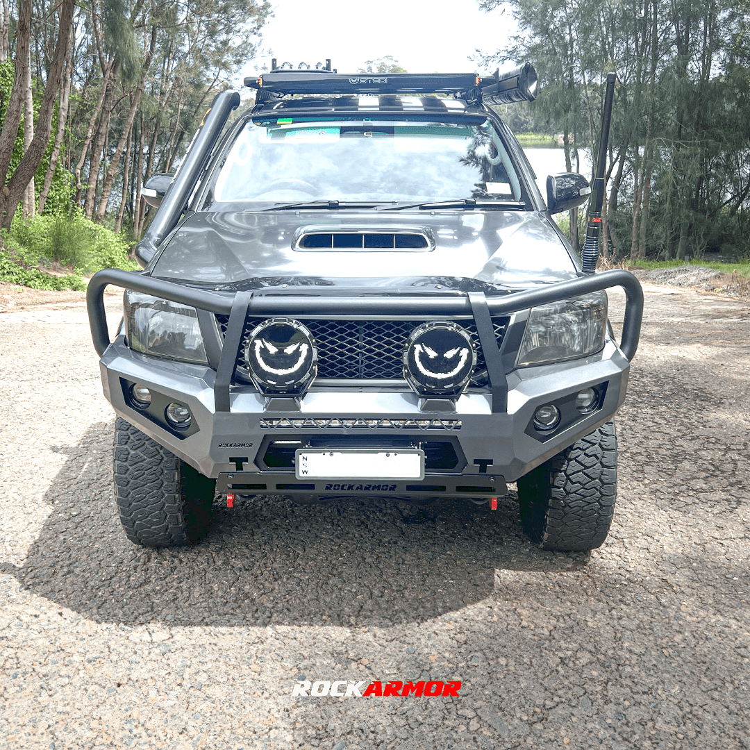 Rockarmor Rock Pack — Toyota Hilux N70 12-15 | GT Hoop Bullbar + Rock Sliders