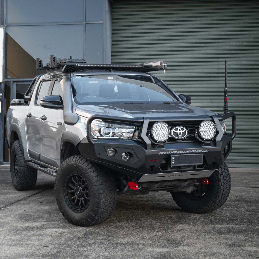 Rockarmor Gt Hoop Steel Bullbar - Toyota Hilux N80 Bullbar 2015 -2020 (Full Bar Replacement)