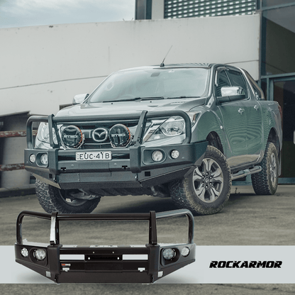 Rockarmor Elite Hoop Steel Bullbar - Mazda Bt-50 2011-2020 (Bumper Cut)