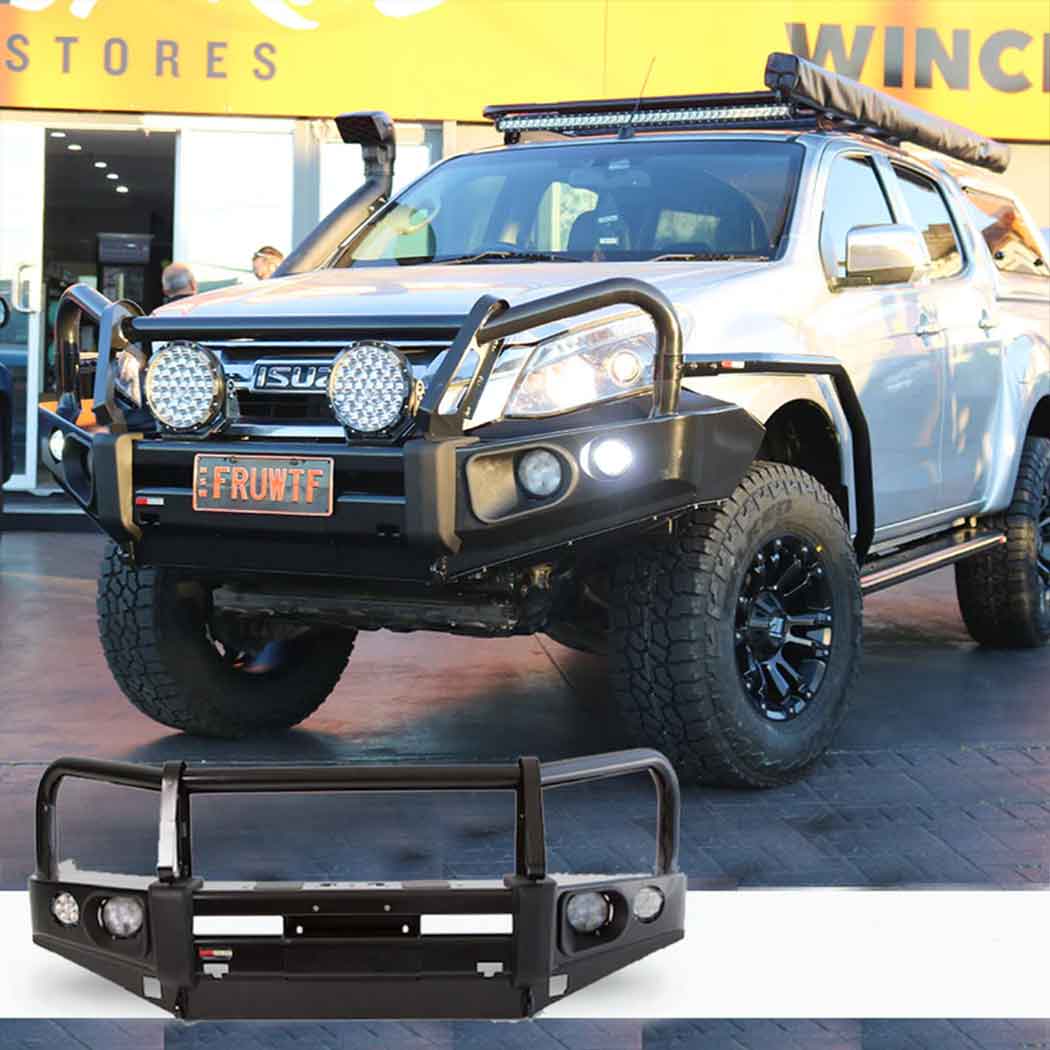 Rockarmor Elite Steel Bullbar - Isuzu Dmax 06/2012-01/2017 (Bar Replacement Eyebrows)