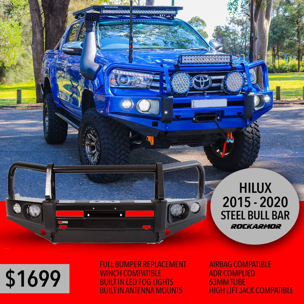 Rockarmor Elite Bullbar Frontal Combo To Suit Toyota Hilux 2015-2020