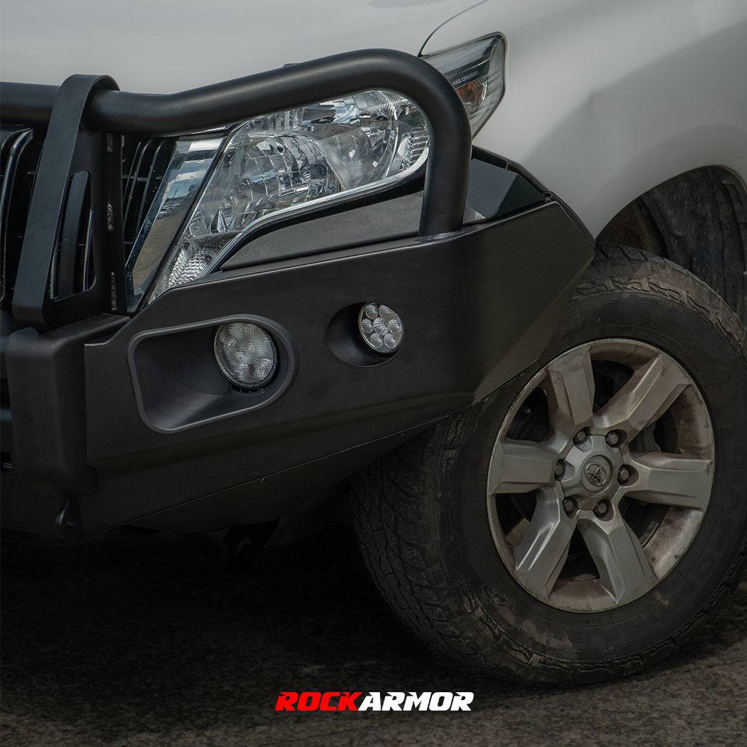 Rockarmor Elite Hoop Steel Bullbar - Toyota Prado 150 Tear Drop 2013-18