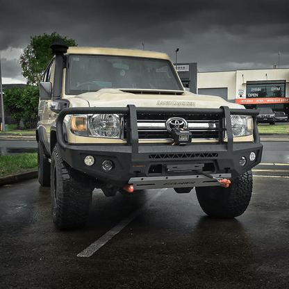 Rockarmor Gt Steel Hoop Bullbar Combo Pack - Toyota Landcruiser 76,78,79 2007-2023 (Full Bar Replacement)