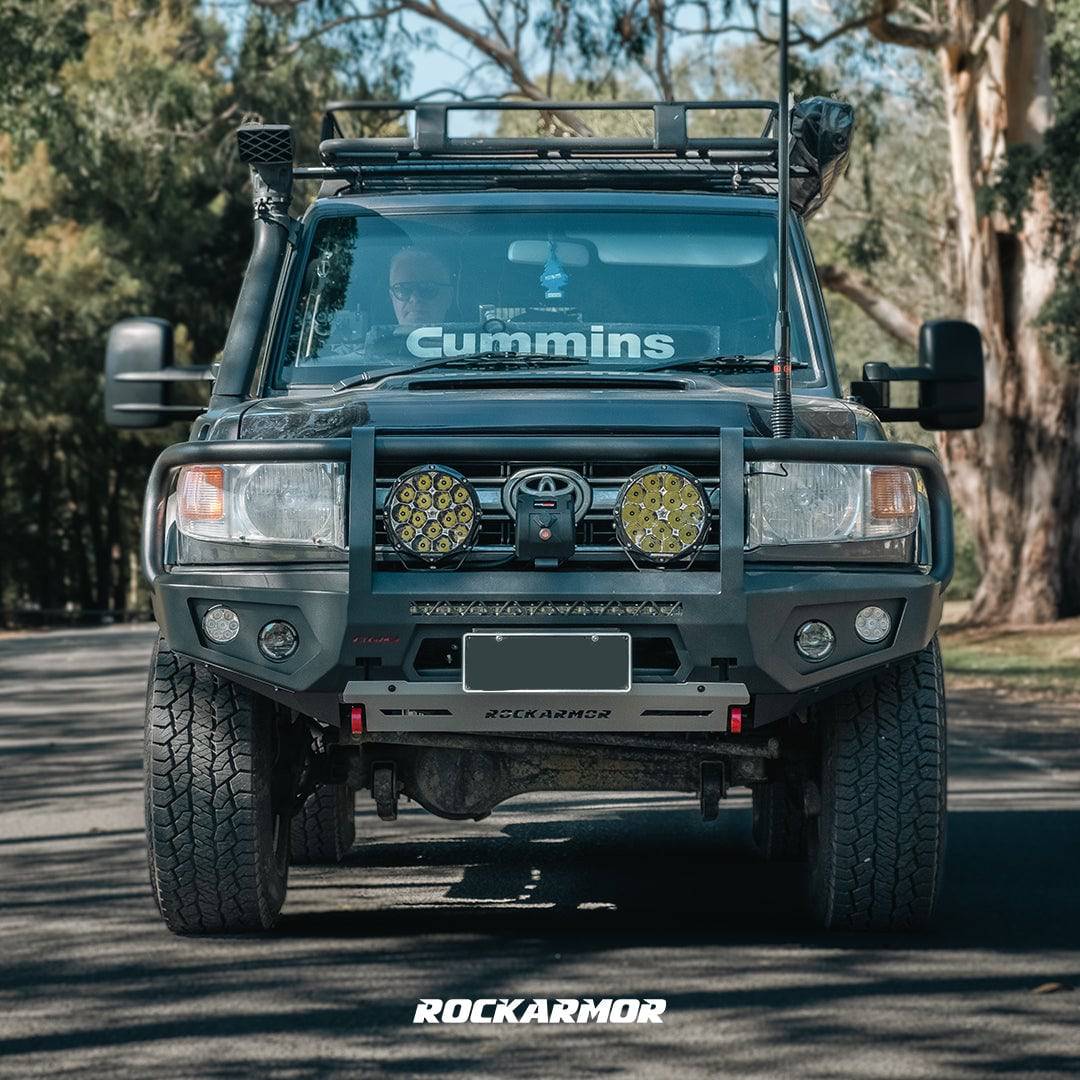 Rockarmor Gt Steel Hoop Bullbar Combo Pack - Toyota Vdj78 Troopy 2007-2023