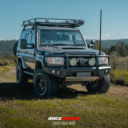 Rockarmor Gt Steel Hoop Bullbar Combo Pack - Toyota Vdj78 Troopy 2007-2023