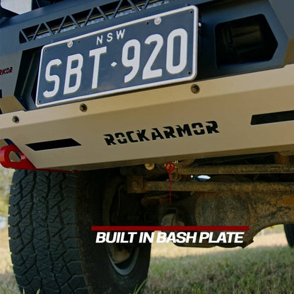 Rockarmor Rock Pack — Toyota Landcruiser 78 Troopy 03/2007 - 08/2022 | GT Hoop Bullbar + Rock Sliders