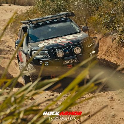 Rockarmor Rock Pack — Toyota Prado 150 Series 11/2017+ | GT Hoop Bullbar + Rock Sliders