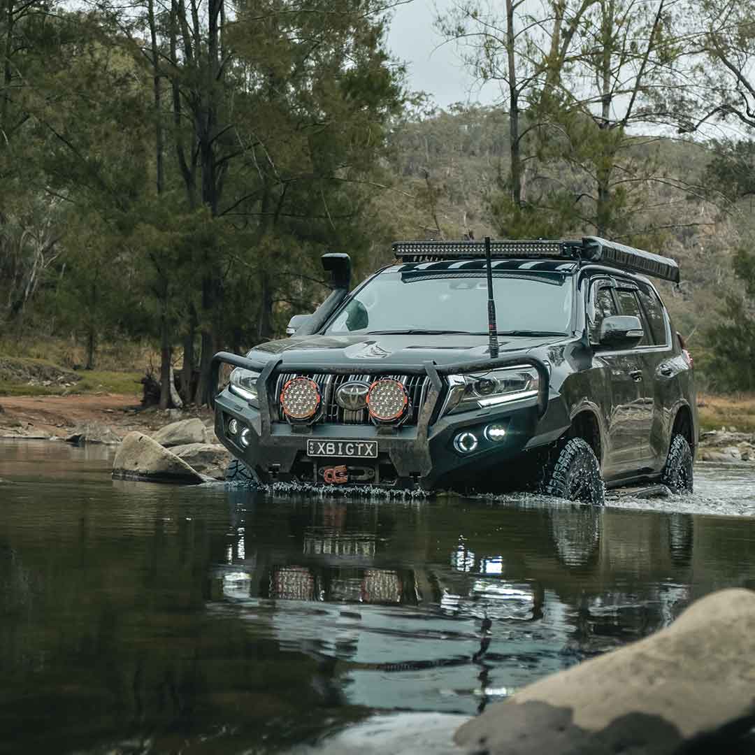 Rockarmor Rock Pack — Toyota Prado 150 Series 11/2017+ | GT Hoop Bullbar + Rock Sliders