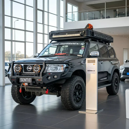 Rockarmor Gt Hoop Steel Bullbar - NissanPatrol GU4+ (Full Bar Replacement)