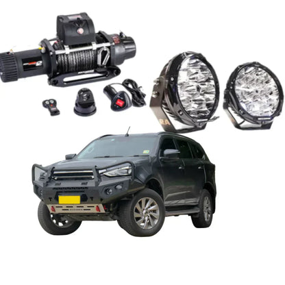 Rockarmor Gt Hoop Steel Bullbar Combo - Isuzu MUX 08/2020-2024 PFL (Full Bar Replacement)