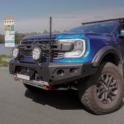 Rockarmor Gt Hoopless Steel Bullbar Combo Package - Ranger Raptor Next Gen 2023 to Current (Full Bar Replacement)