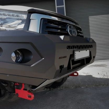 Rockarmor Gt Hoopless Steel Bullbar Combo - Toyota Hilux N80 Bullbar 2015 -2020 - Winch Bar Combo