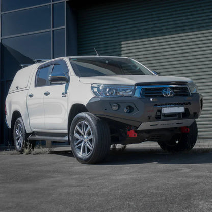 Rockarmor Gt Hoopless Steel Bullbar Combo - Toyota Hilux N80 Bullbar 2015 -2020 - Winch Bar Combo