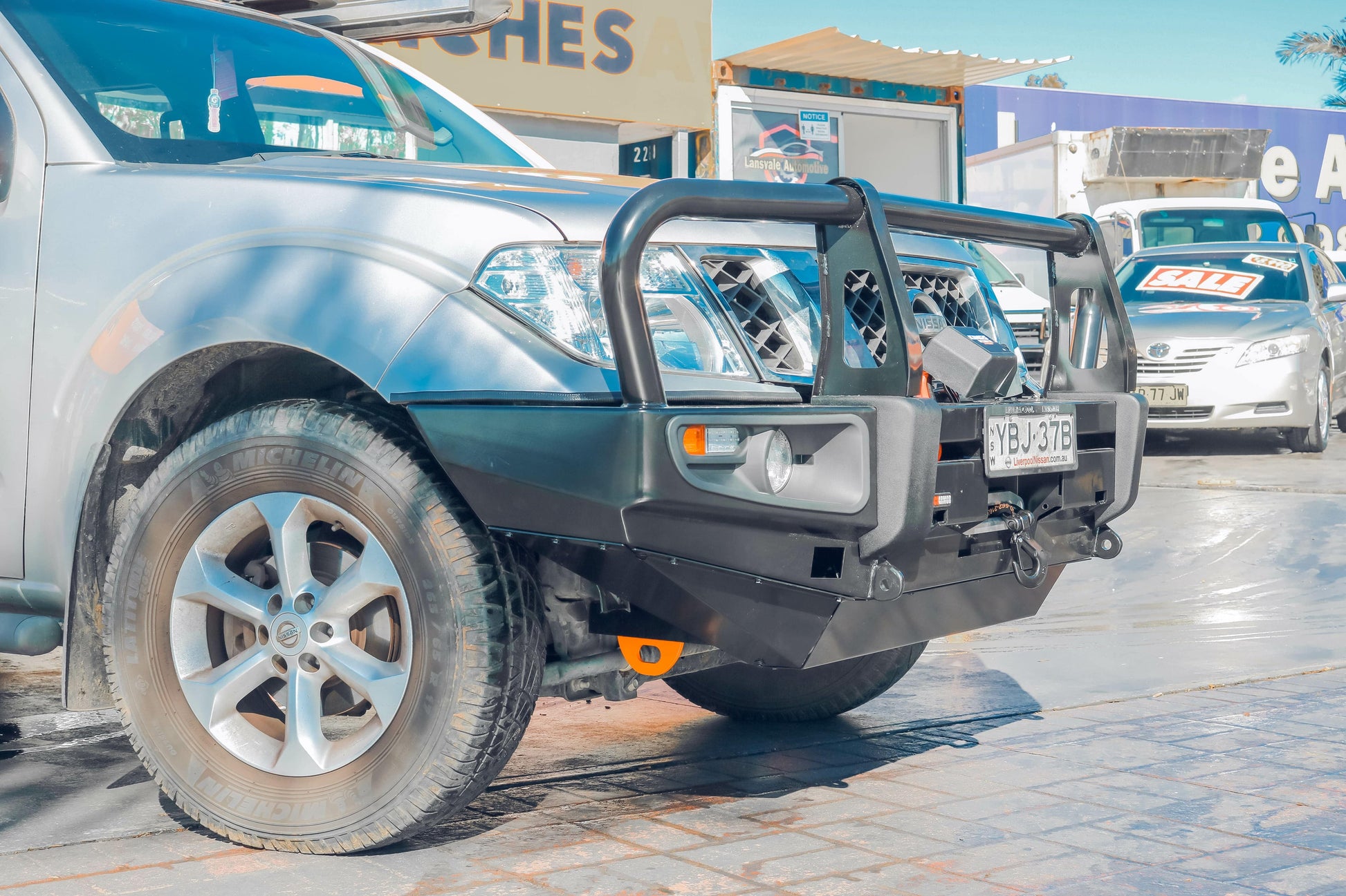 Rockarmor Premium Steel Bullbar - Nissan Navara D40 2005-2015 Spanish/Thai & Pathfinder R51 (Will Not Fit Stx550)(Bar Cu