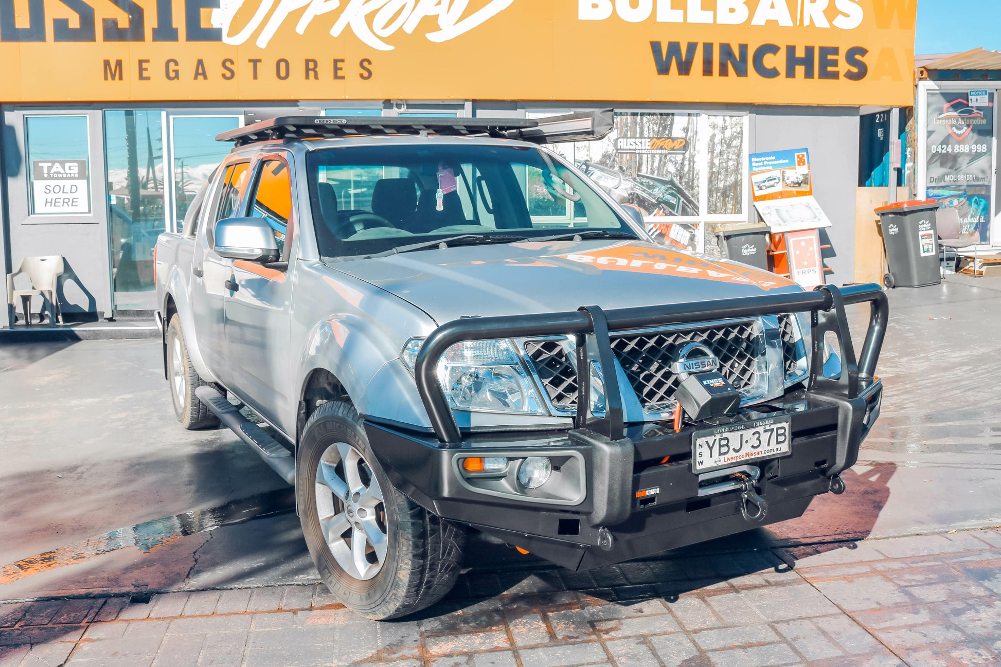 Rockarmor Premium Steel Bullbar - Nissan Navara D40 2005-2015 Spanish/Thai & Pathfinder R51 (Will Not Fit Stx550)(Bar Cu