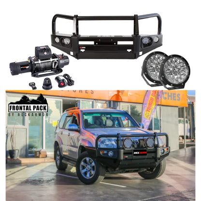 Rockarmor Premium Bullbar Frontal Combo To Suit Toyota Prado 120 2003-2009  (Full Bar Replacement)