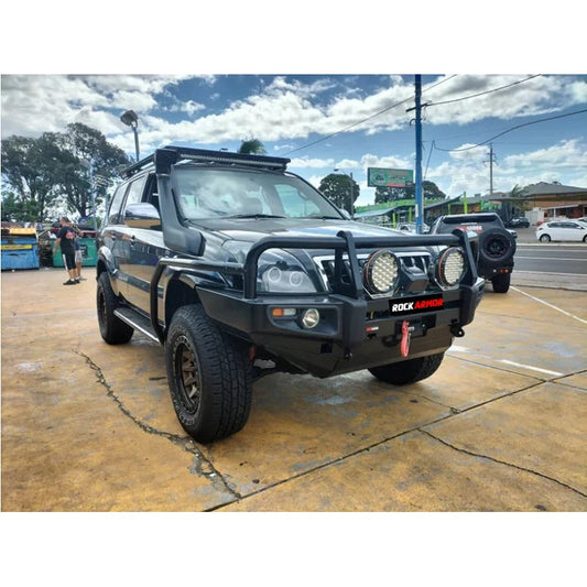 Rockarmor Premium Bullbar Frontal Combo To Suit Toyota Prado 120 2003-2009 (Full Bar Replacement) - Winch Bar Combo