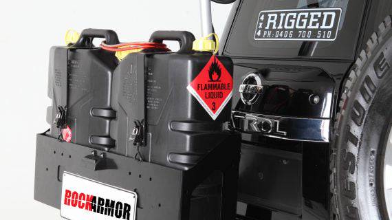 Rockarmor Steel Dual Wheel Carrier - Nissan Patrol Y61 Gu1 2 3 1997-20004 And Gu Wagon