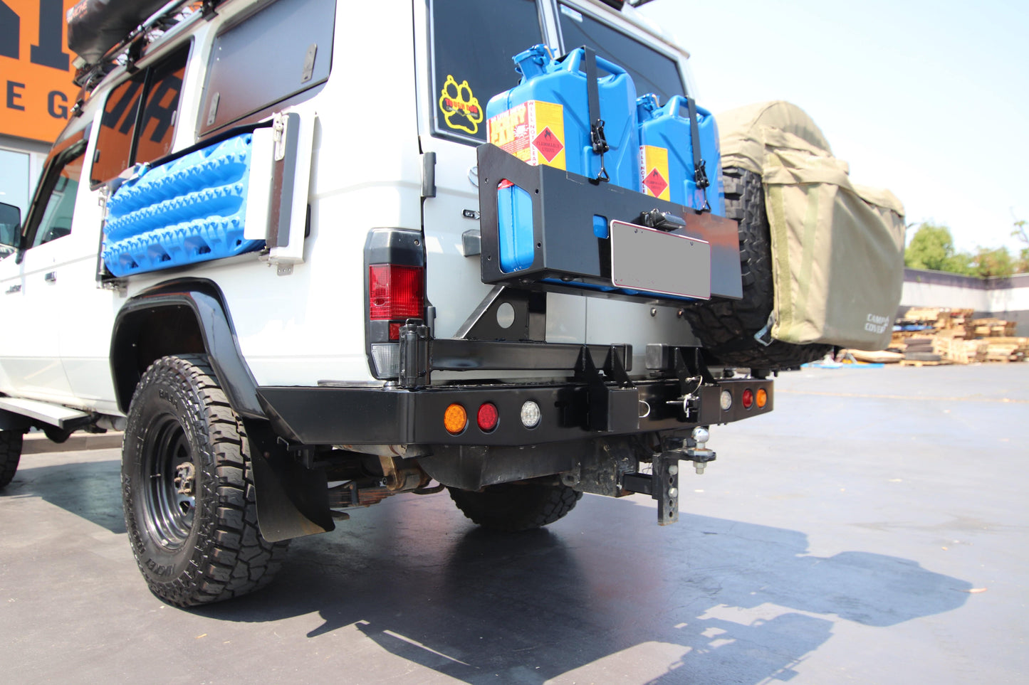 Rockarmor Steel Dual Wheel Carrier - Toyota Landcruiser Fj76 Fj78 1992-2006 Troopy Wagon