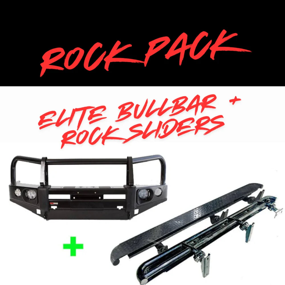 Rockarmor Rock Pack — Isuzu Dmax 06/2012-01/2017 | Elite Bullbar + Rock Sliders