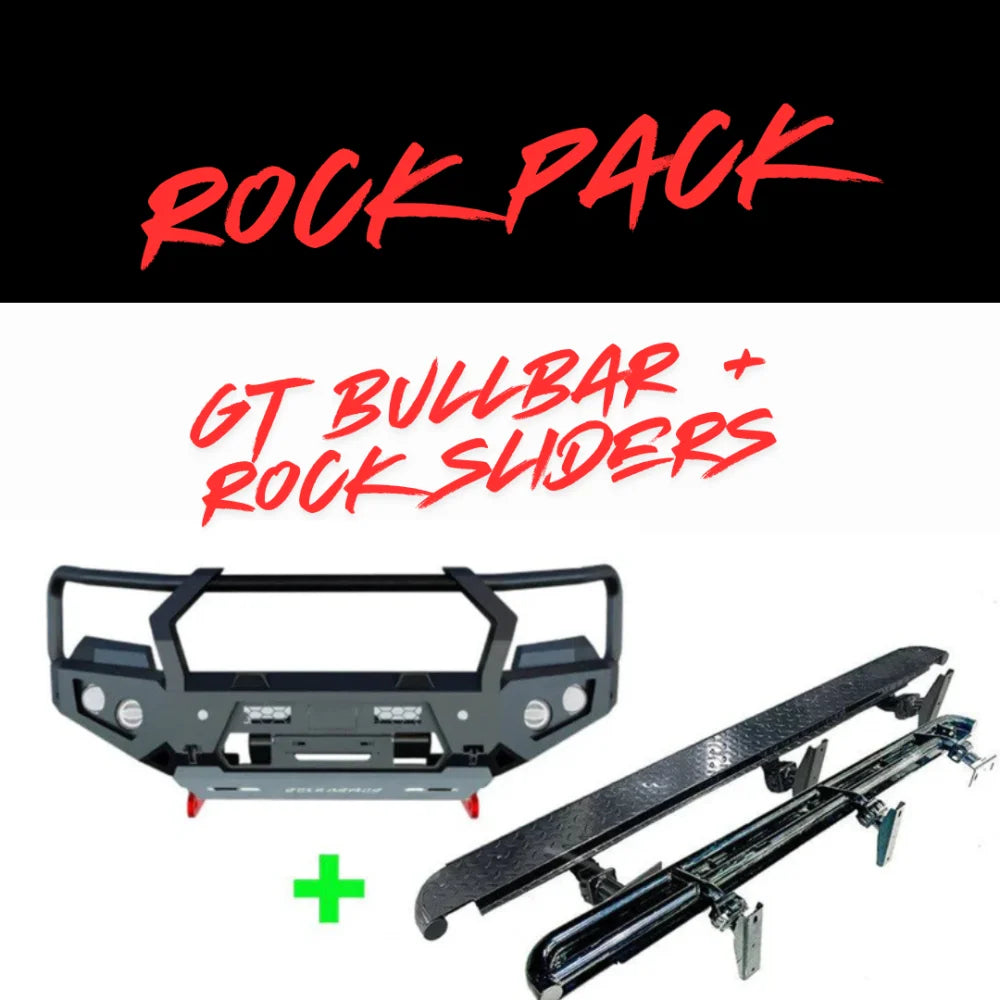 Rockarmor Rock Pack — Isuzu Dmax 2017-2020 PFL | GT Hoop Bullbar + Rock Sliders