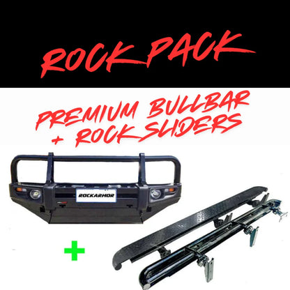 Rockarmor Rock Pack — Mitsubishi Triton Challenger Pb / Pc 2009-2015 | Premium Bullbar + Rock Sliders