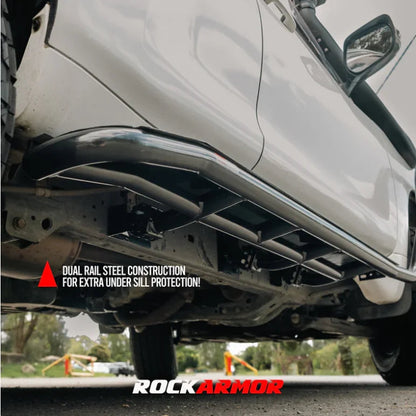 Rockarmor Rock Sliders / Side Steps To Suit Prado 150 2009-2024 - Side Steps